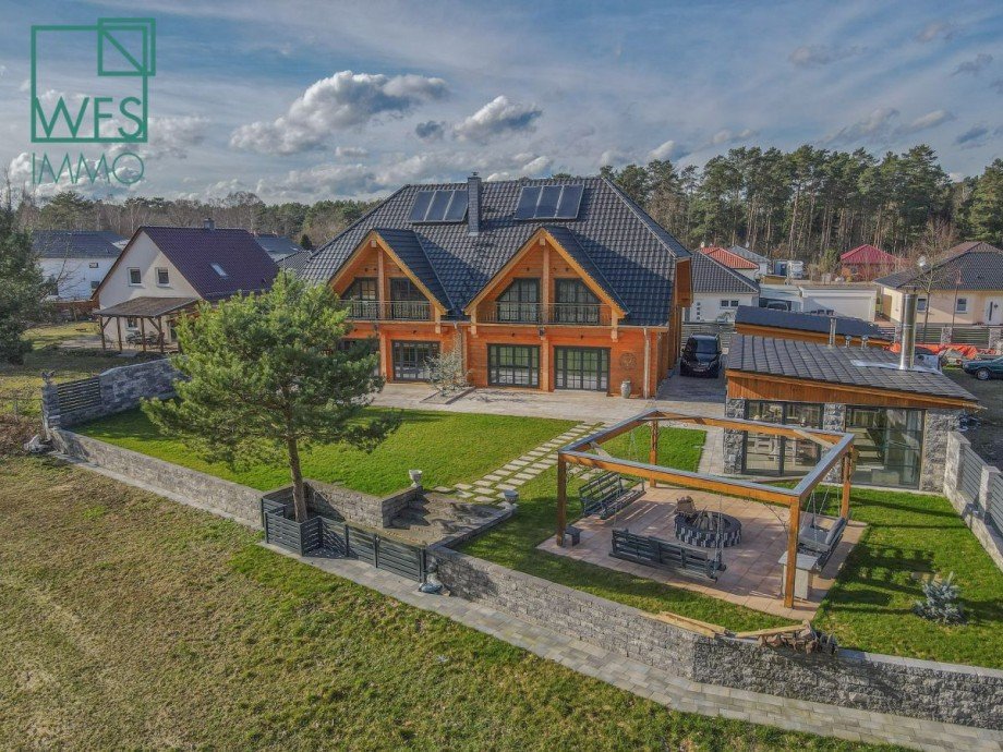 Holzblockhaus wendisch rietz 8 Doppelhaush�lfte Wendisch Rietz